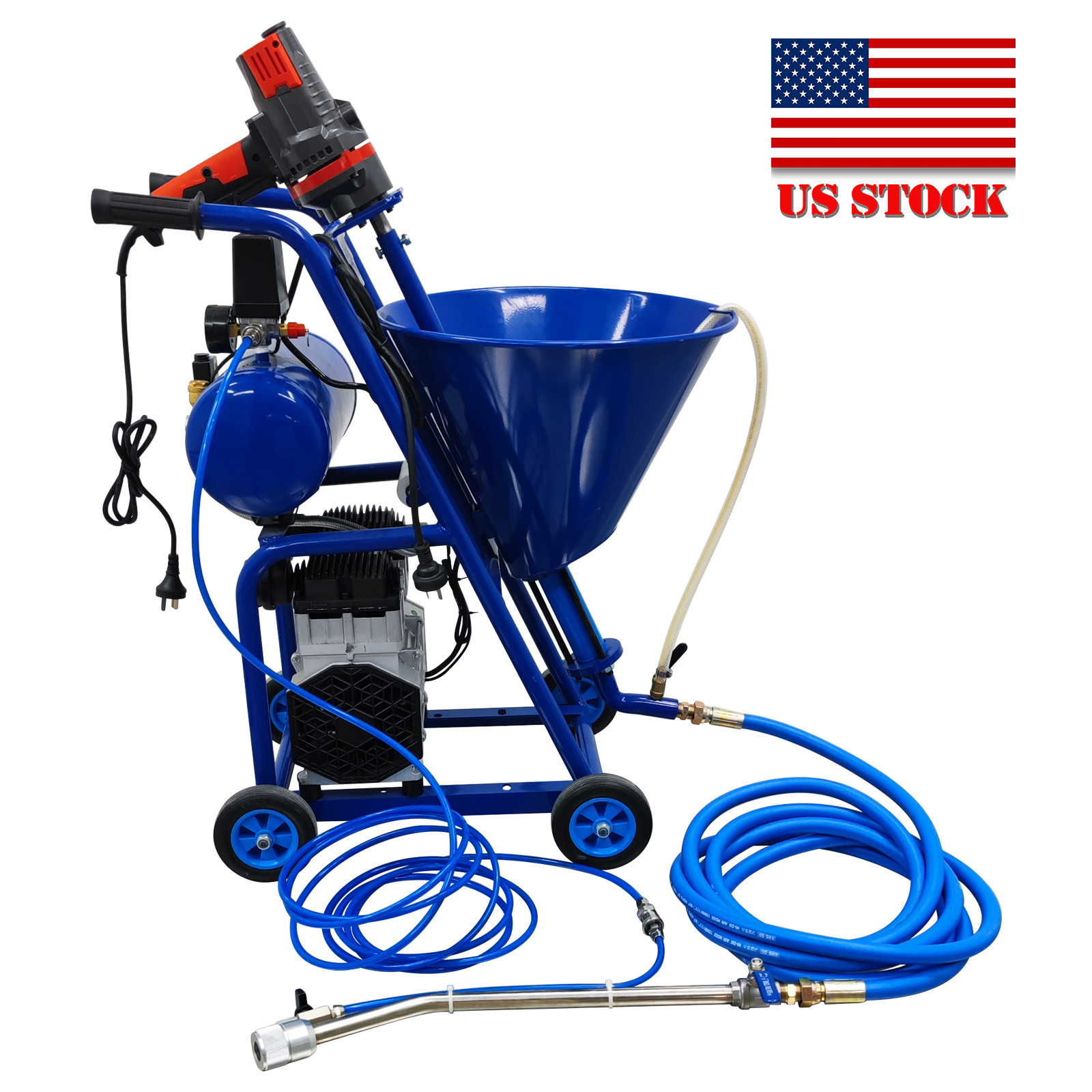 Polyurethane Foam Spraying Machine 220V 1.6KW 50L Hopper 1-10L/min 2MPa Pressure