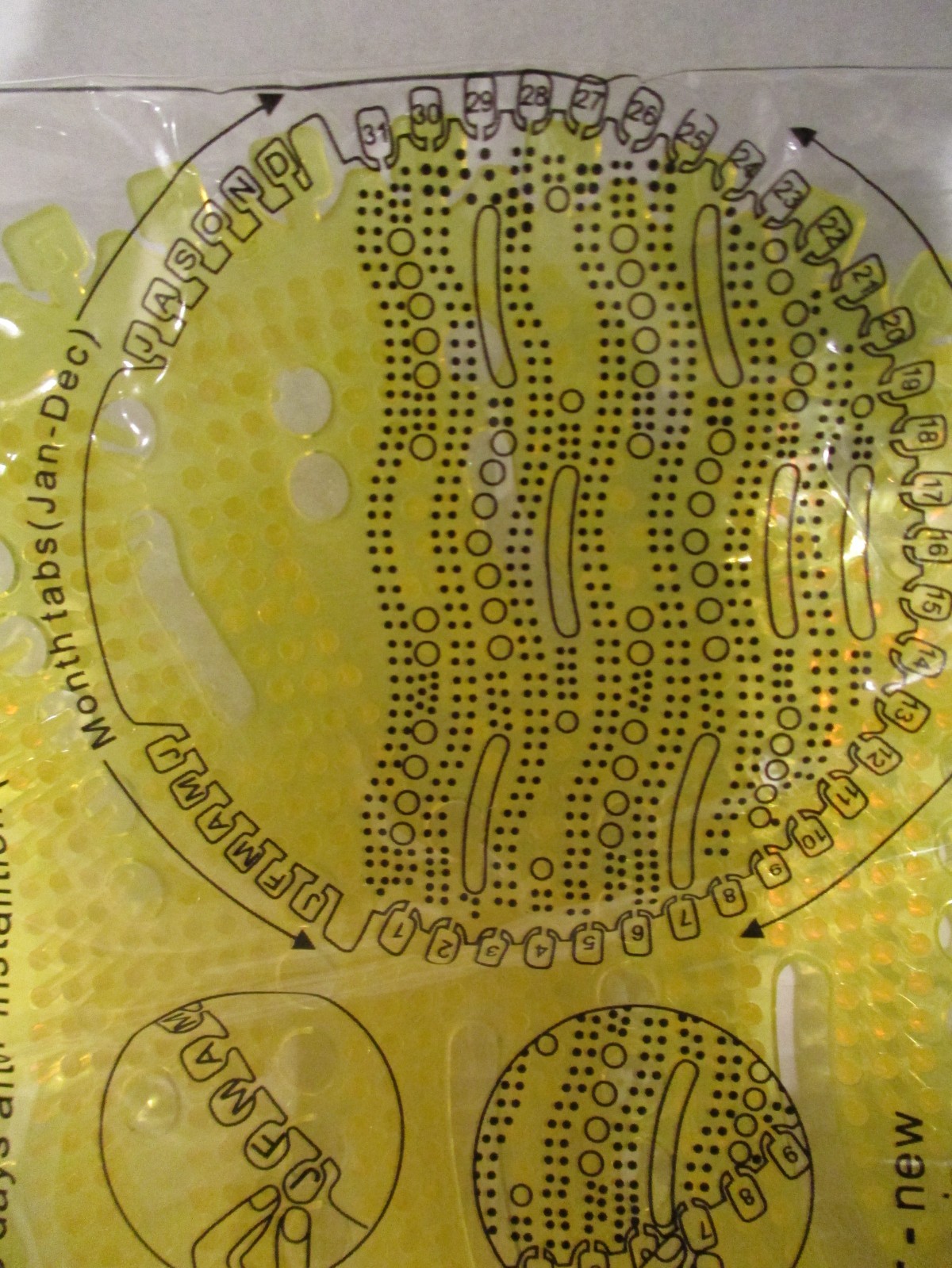 Urinal Screen Deodorizer Anti-Splash 6 pack lemon cent