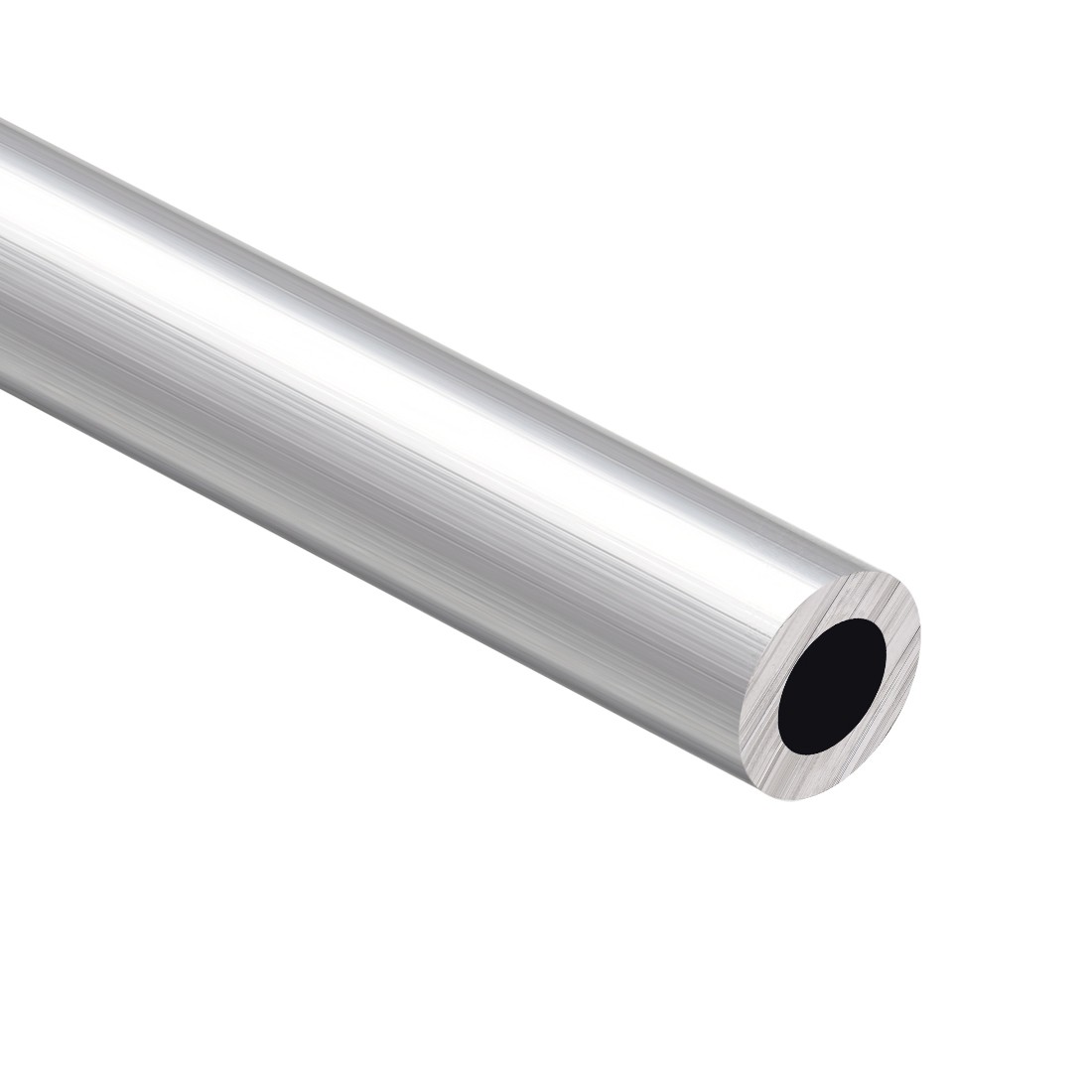 6063 Aluminum Round Tube 300mm Length 20mm OD 10mm Inner Dia Seamless