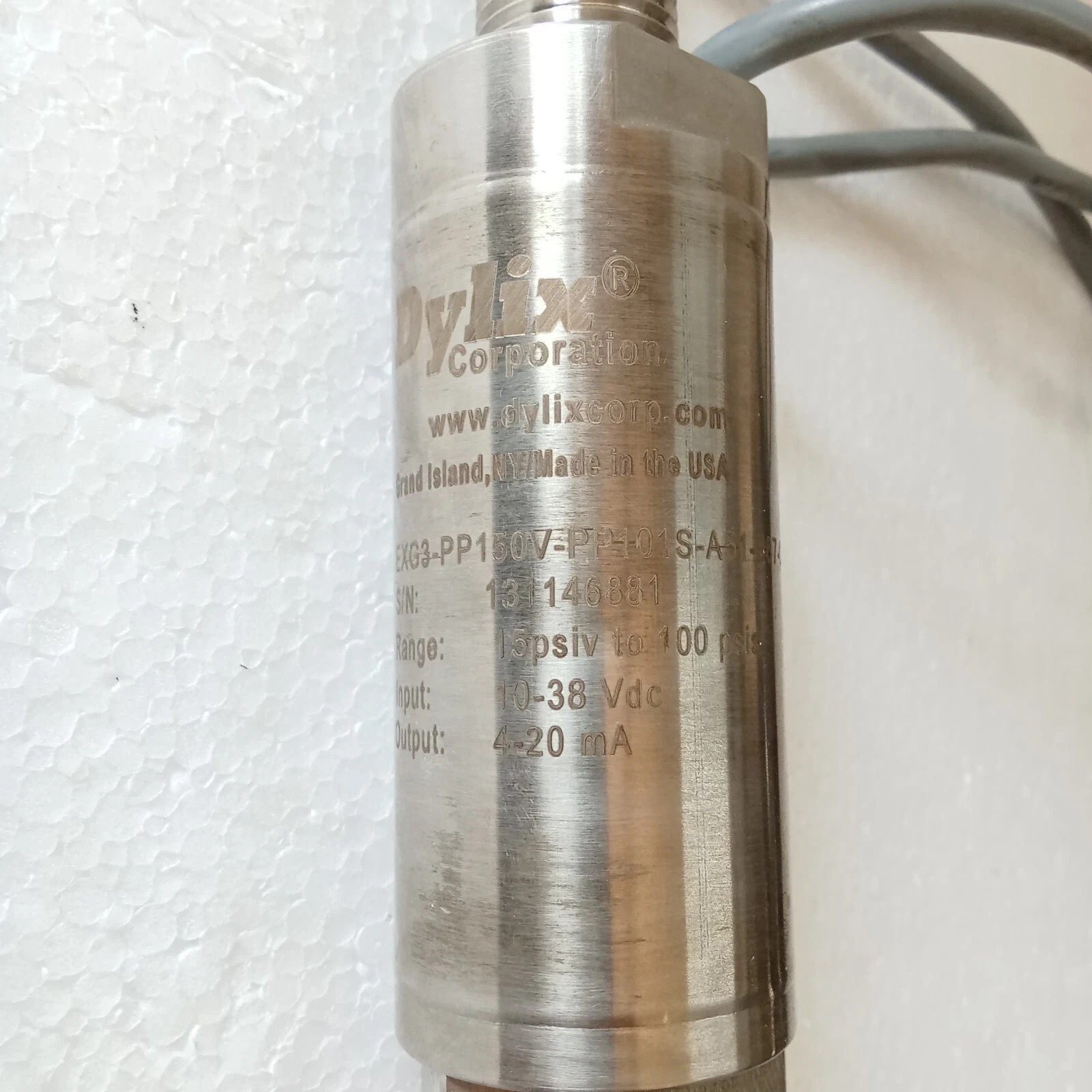 Dylix EXG3-PP150V-PP101S-A51-B67-C04 Pressure Transmitter