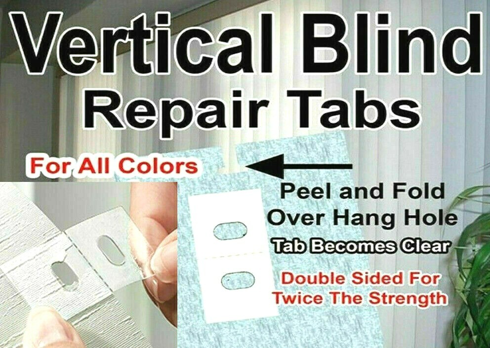 ((BULK LOT OF 200!)) VERTICAL BLIND TABS ⭐WHOLESALE⭐ HANG HOLE REPAIR FIX SAVERS