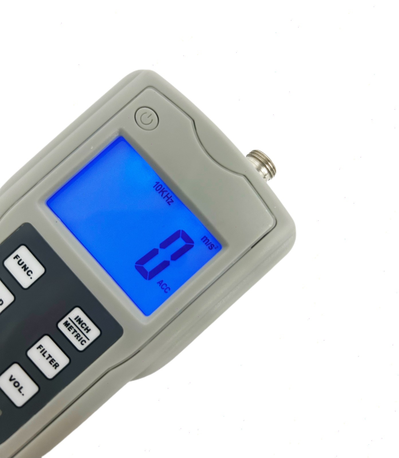 Vibrometer with Acceleration 0.1-400.0m/s² Equivalent Peak/0.3-1312ft/s²/0.0-40g