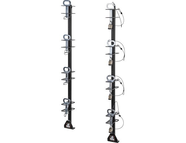 Buyers Products LT14 4-Position Channel Style Lockable Trimmer Rack