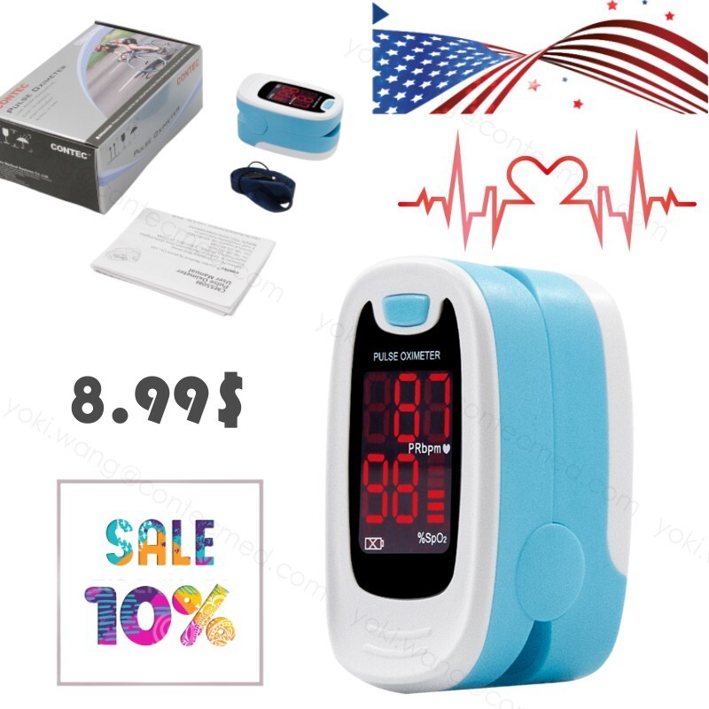 New LED Fingertip Pulse Oximeter SPO2 PR Heart Rate Patient Monitor, US Ship
