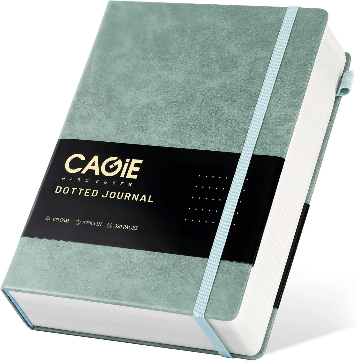 Green, Dotted Journal Notebook 320 Pages 100 GSM Paper Hardcover A5 Dot Gr