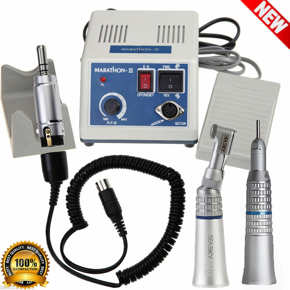 Marathon Electric Micromotor 35K RPM Contra Angle / Straight Cone 3 Colors OR-M3