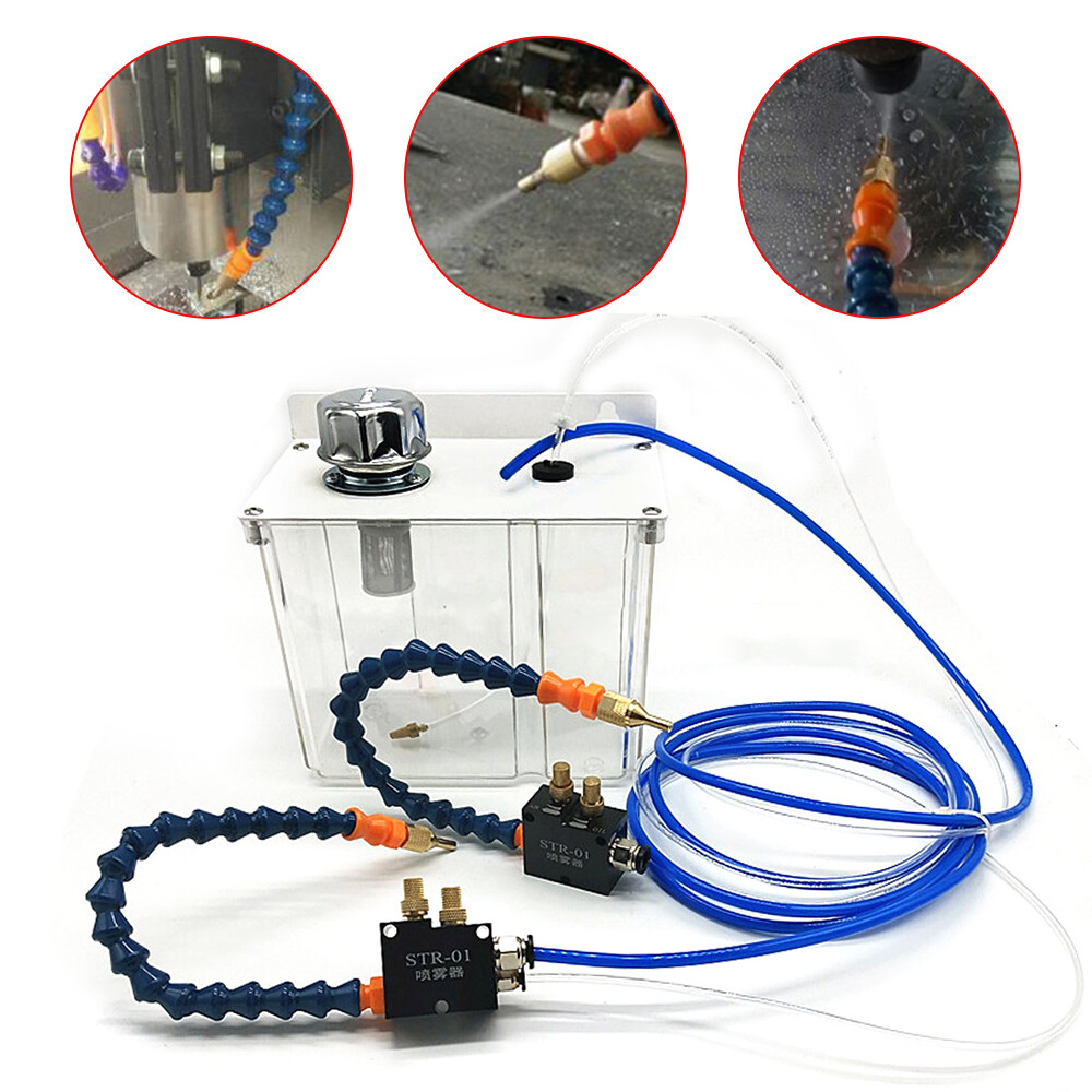 2 Sprayer Lubrication Spray System Cooling Sprayer Coolant Pump Oil Mist Sprayer