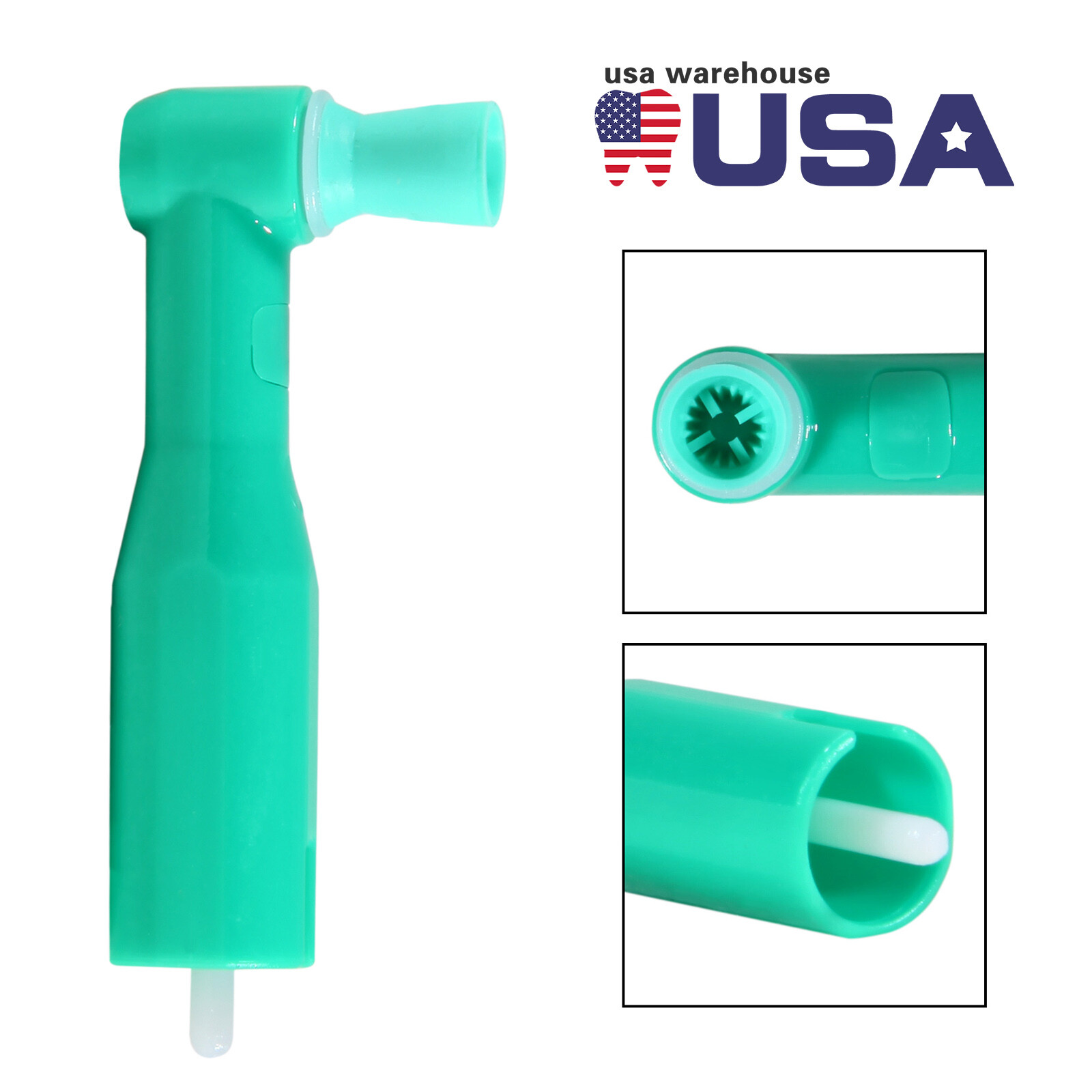 Dental disposable prophy angles Soft cup Latex Free 90° Polishing Cups Green