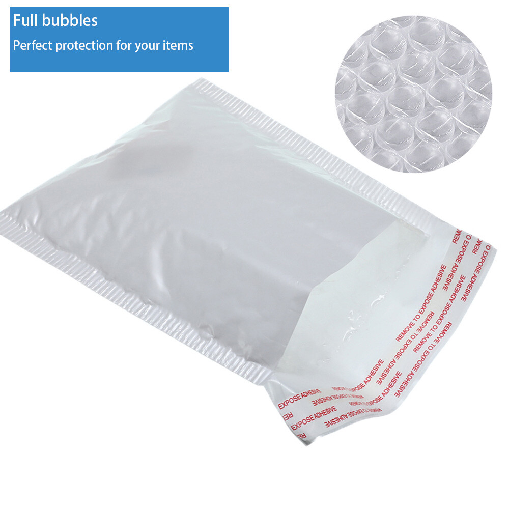 25/50/100Pc Any Size Bubble Lined Padded Envelopes Poly Mailers Self-Sealing