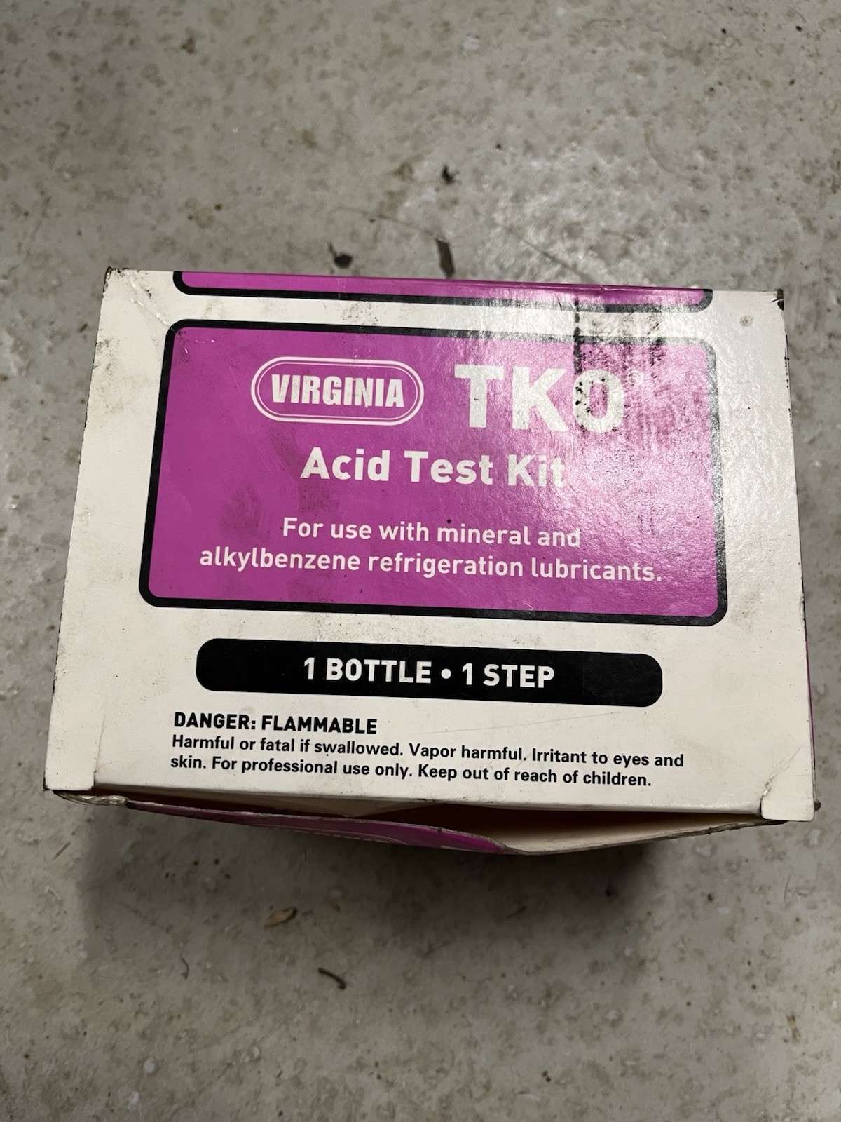 Virginia TKO 475365 Acid Test Kit FOUR sealed bottles