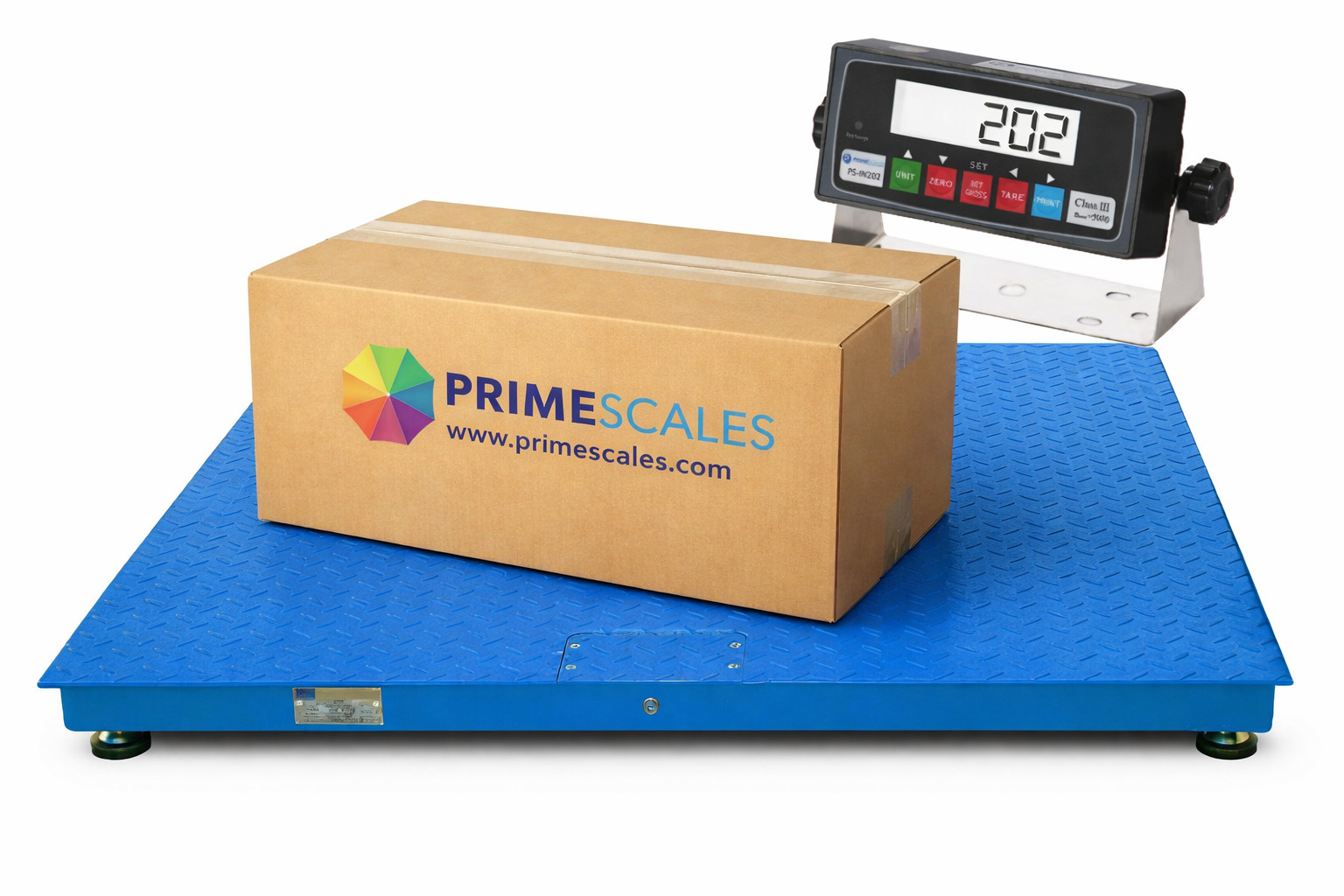 New Prime Scales 10000lb Pallet Scale /Floor Scale w/ Indicator 48×48″ Cal-Cert