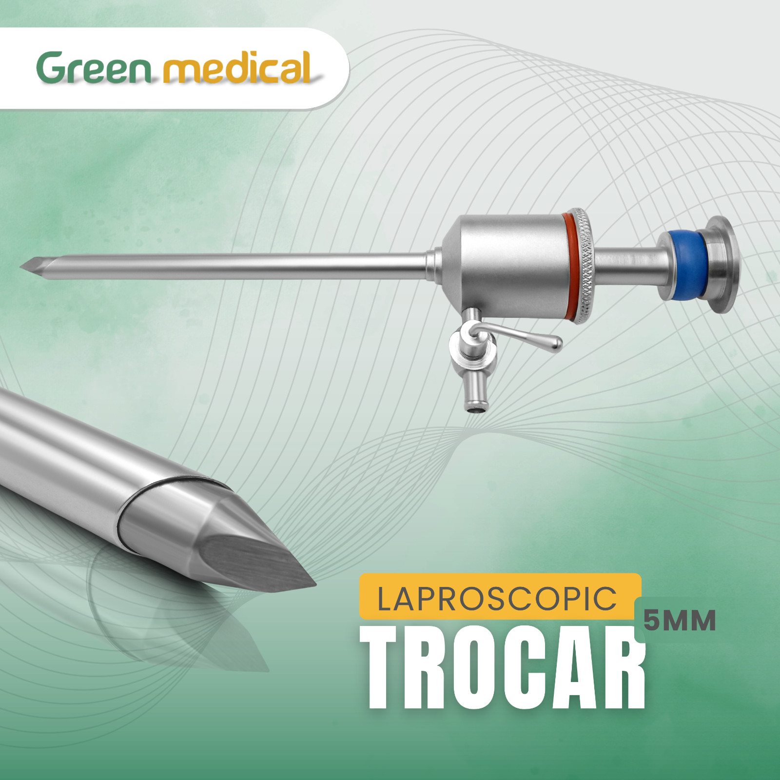 Laparoscopic Trocar Cannula 5mm for Laparoscopy Surgery Instruments Autoclavable