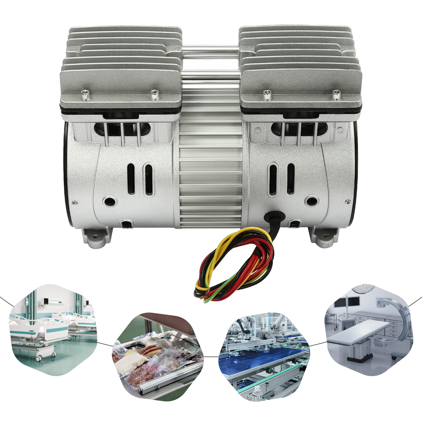 Air Compressor Head Oil-free Silent Air Pump Small Air Pump Head Motor 550W NEW