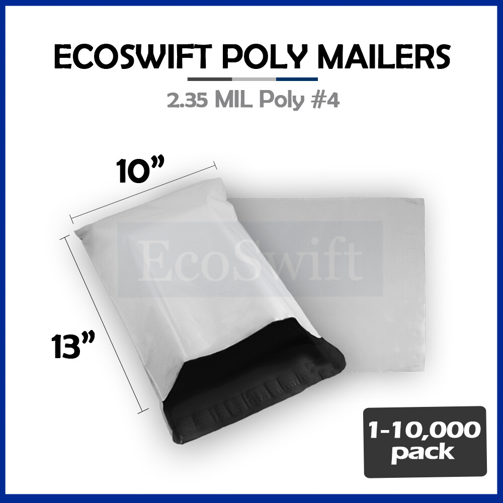 1-10000 10 x 13 «EcoSwift» Poly Mailers Envelopes Plastic Shipping Bags 2.35 MIL