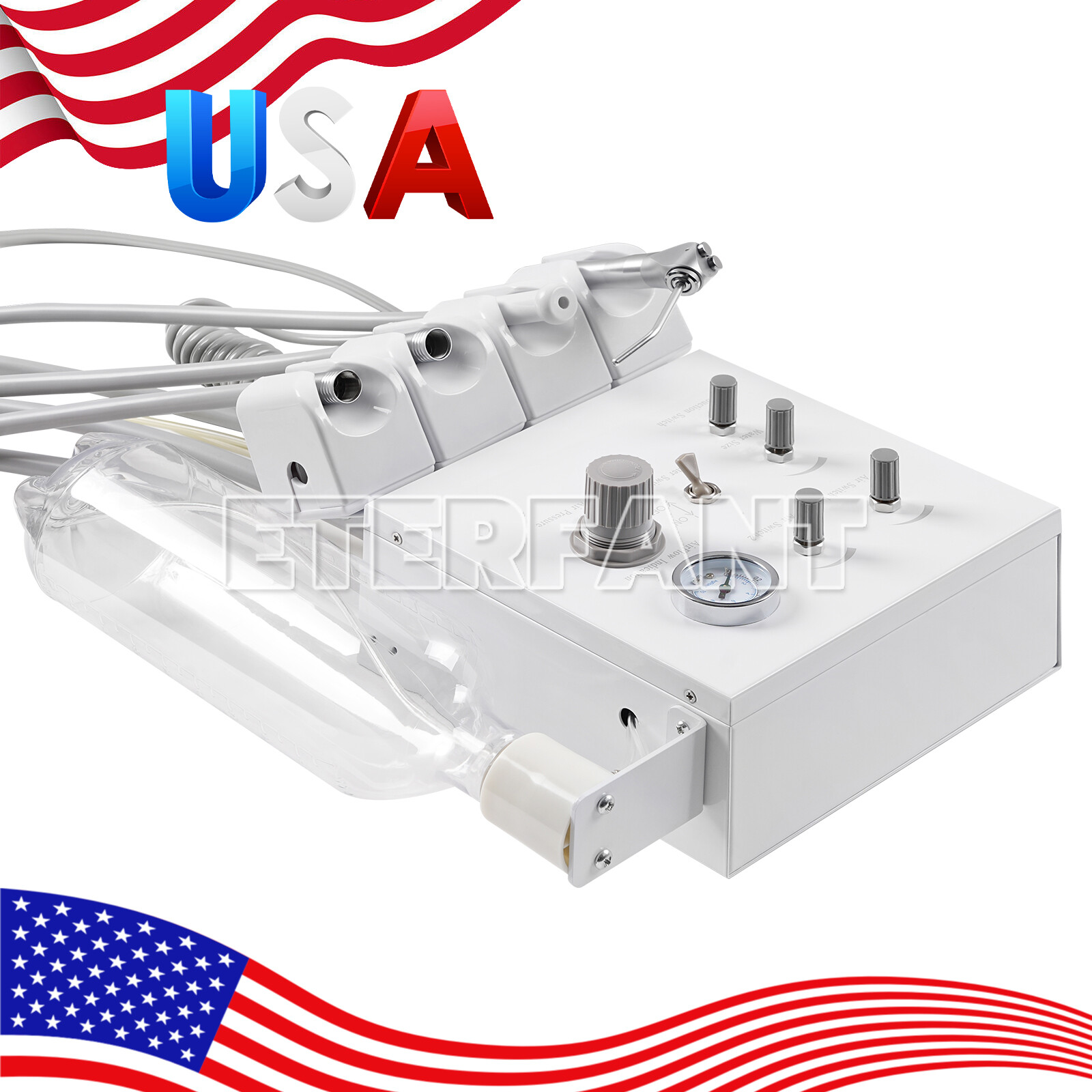 Dental Delivery Unit System Cart Treatment 4H/Wall Hanging Turbine Unit 4H US