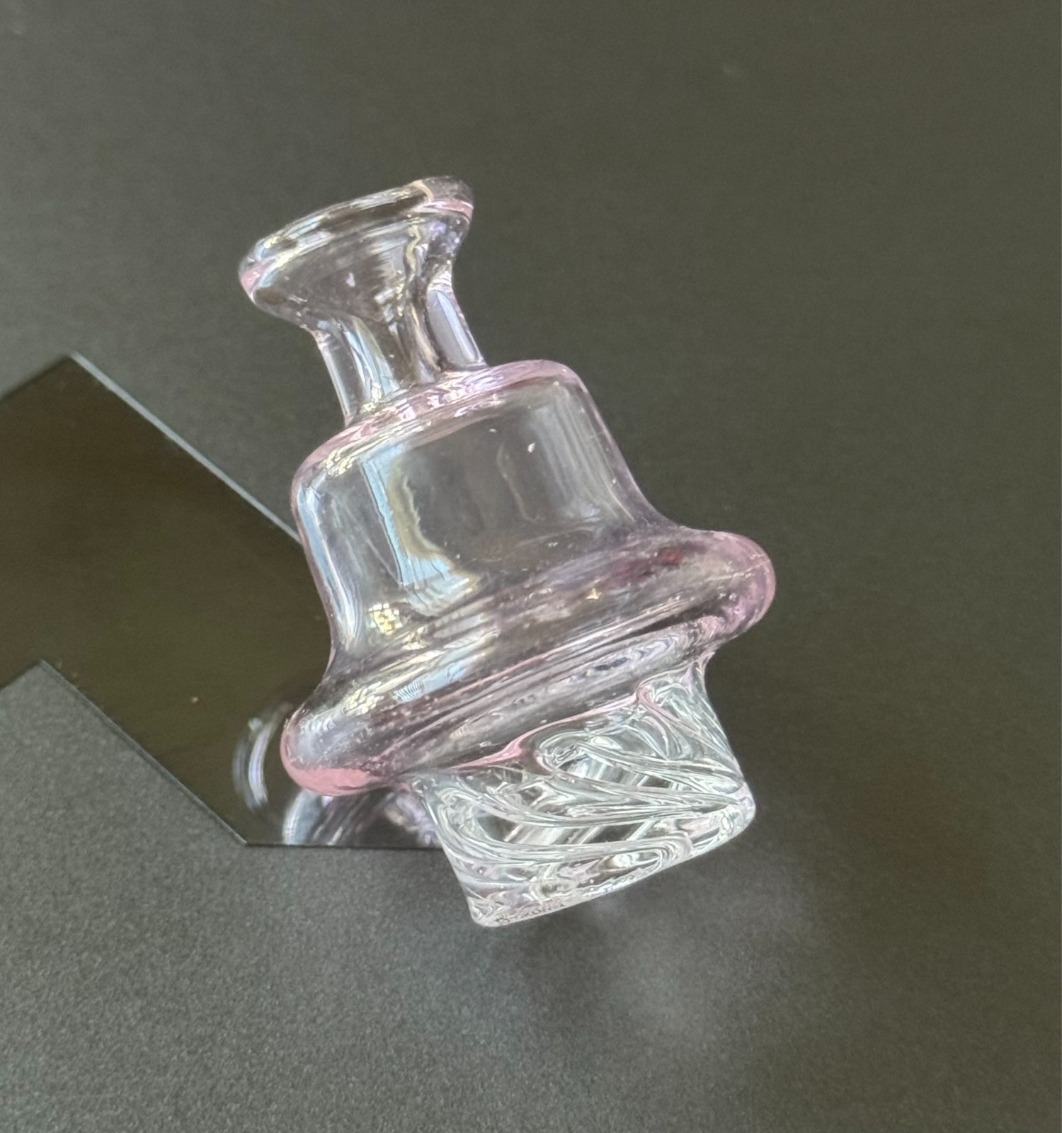 Glass Airflow Spinner Carb Cap 25mm Wide Directional Vortex Choose Your Color
