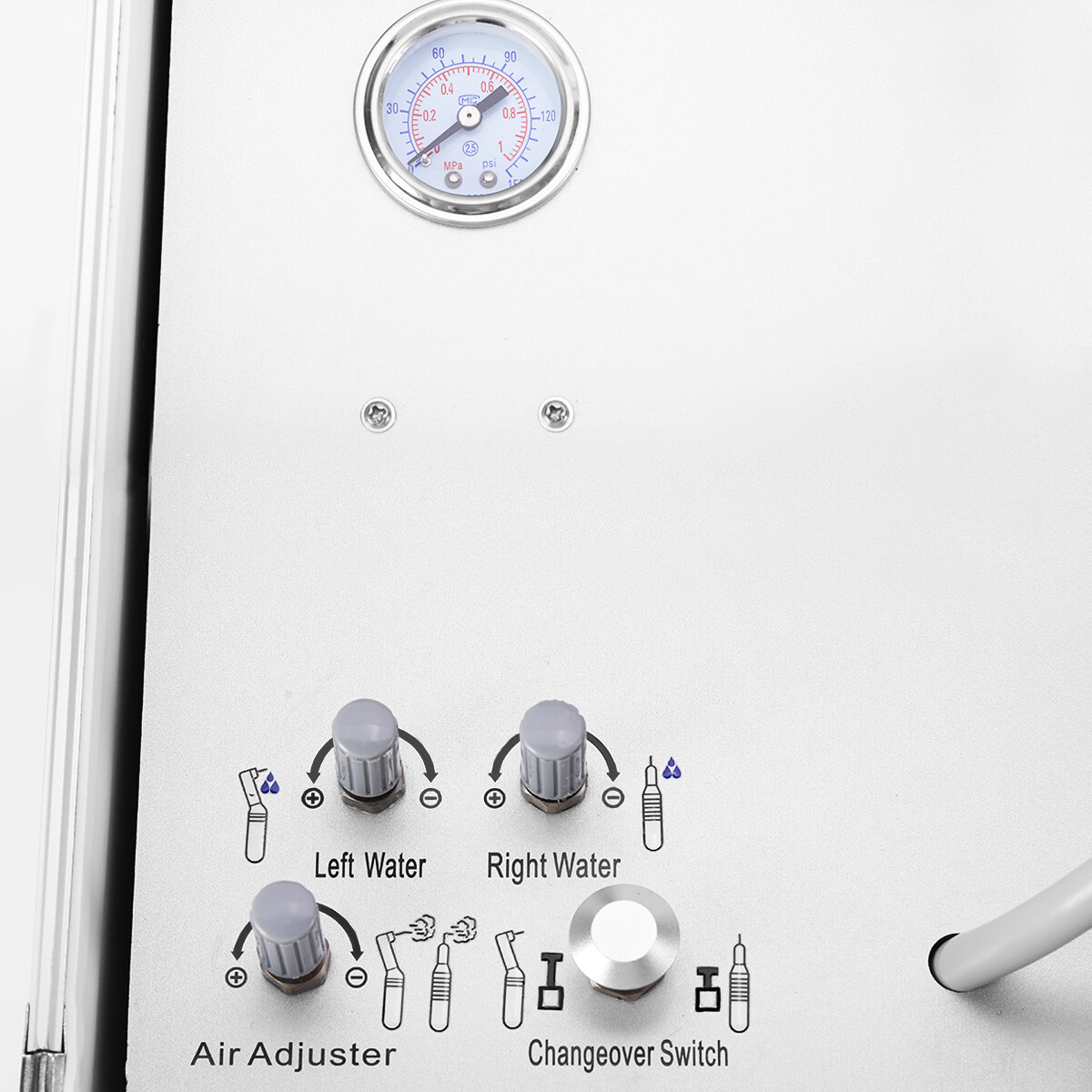 Portable Dental Delivery Unit Suction 3 Way Syringe Air Compressor /Handpiece 4H