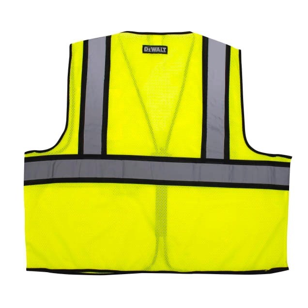 DEWALT DSV221 Contrasting Trim Class 2 Safety Vest, ANSI/ ISEA 107-2010