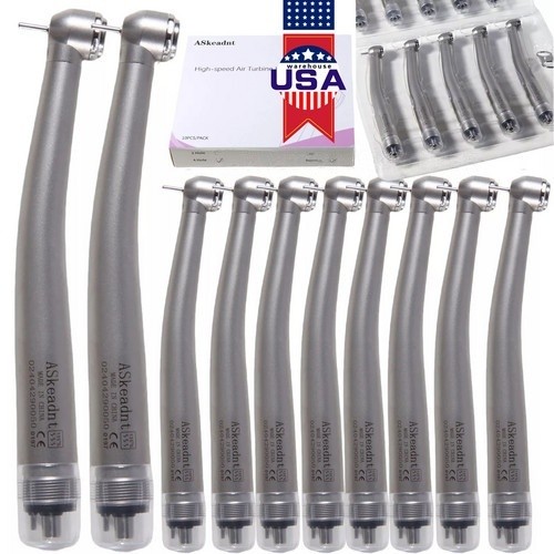 10pcs NSK PANA MAX Style Dental High Speed Handpiece Push Button 4 Holes Midwest