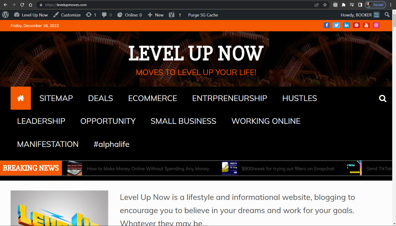 Powerful Affiliate Blog Website For Sale