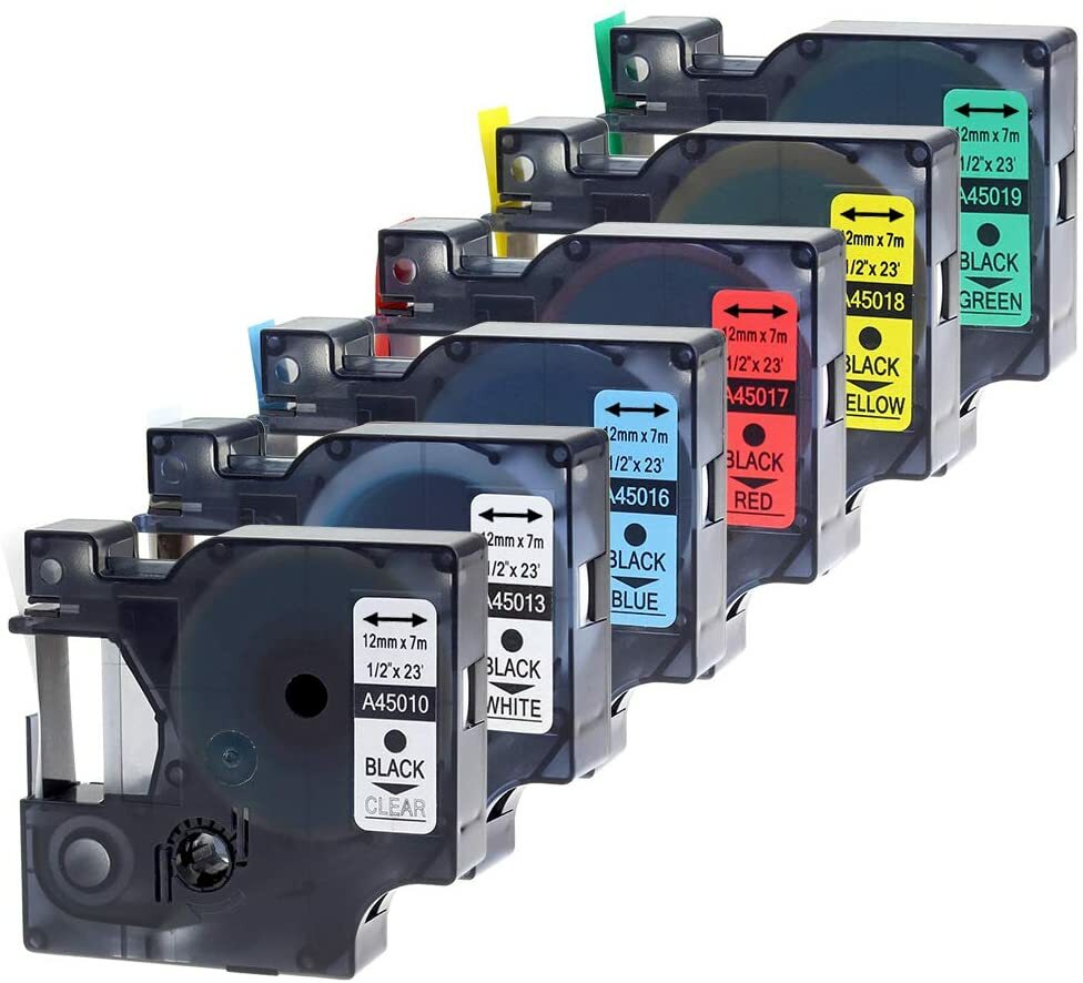 Dymo D1 Label Tape 45013 45016 45017 45018 for Dymo Label maker 160 280 9/12mm