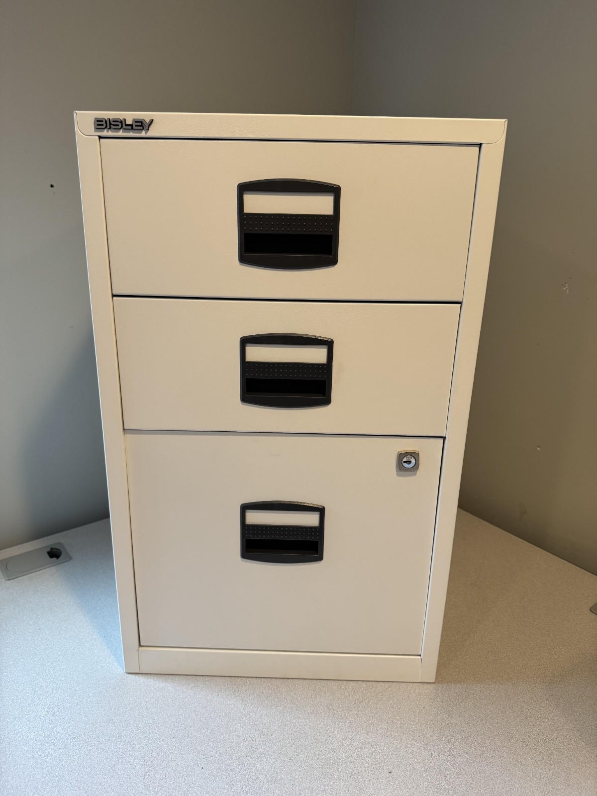 NEW! Bisley 3-Drawer Home File Cabinet – White **REDUCED PRICE**