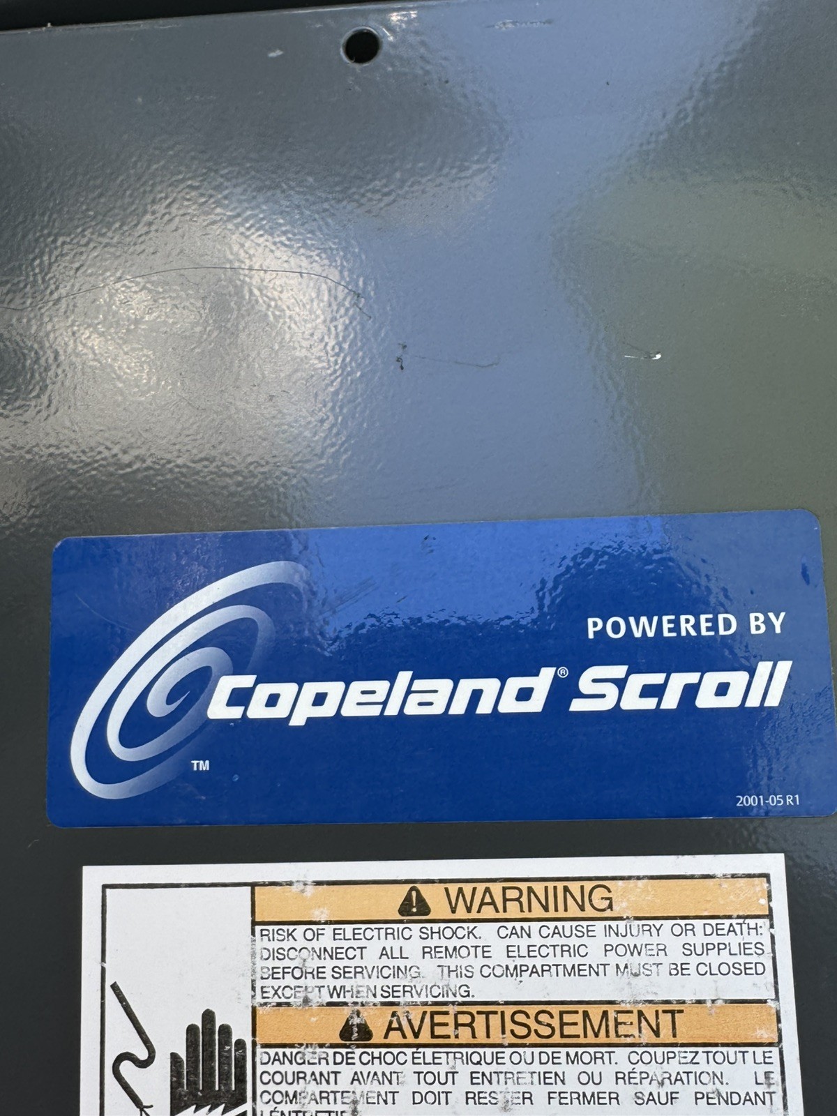 Copeland Scroll Compressor Model ZR28KA-PFV-130 208-230V 1PH R-22 NEW OLD STOCK