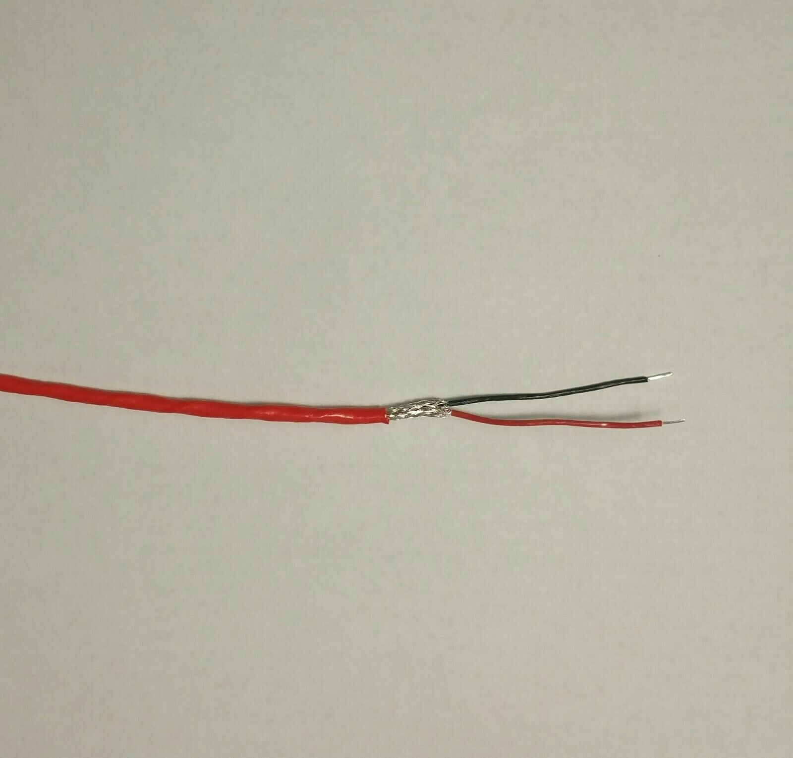 Wire Mil-Spec (PTFE) 26 AWG 2 Cond. Shielded Silver Plated Stranded 10 ft