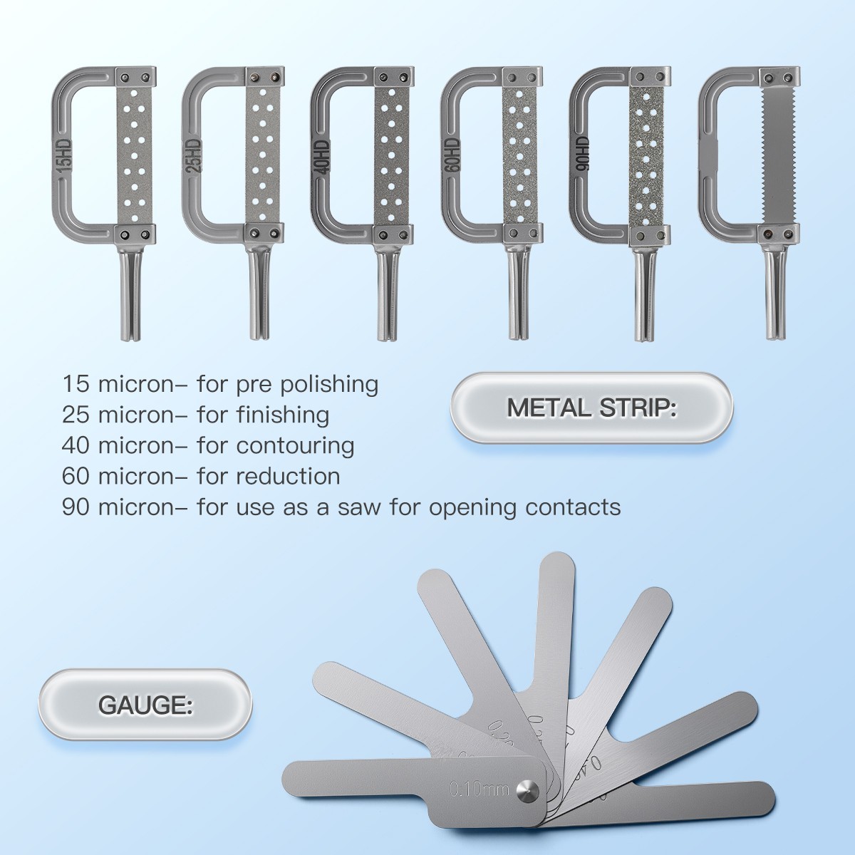 Dental 4:1 Reduction Interproximal Stripping IPR System Contra Angle Handpiece