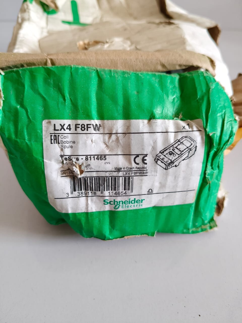 SCHNEIDER ELECTRIC LX4 F8FW COIL 110120V Magnetic Spare New One Side Damaged