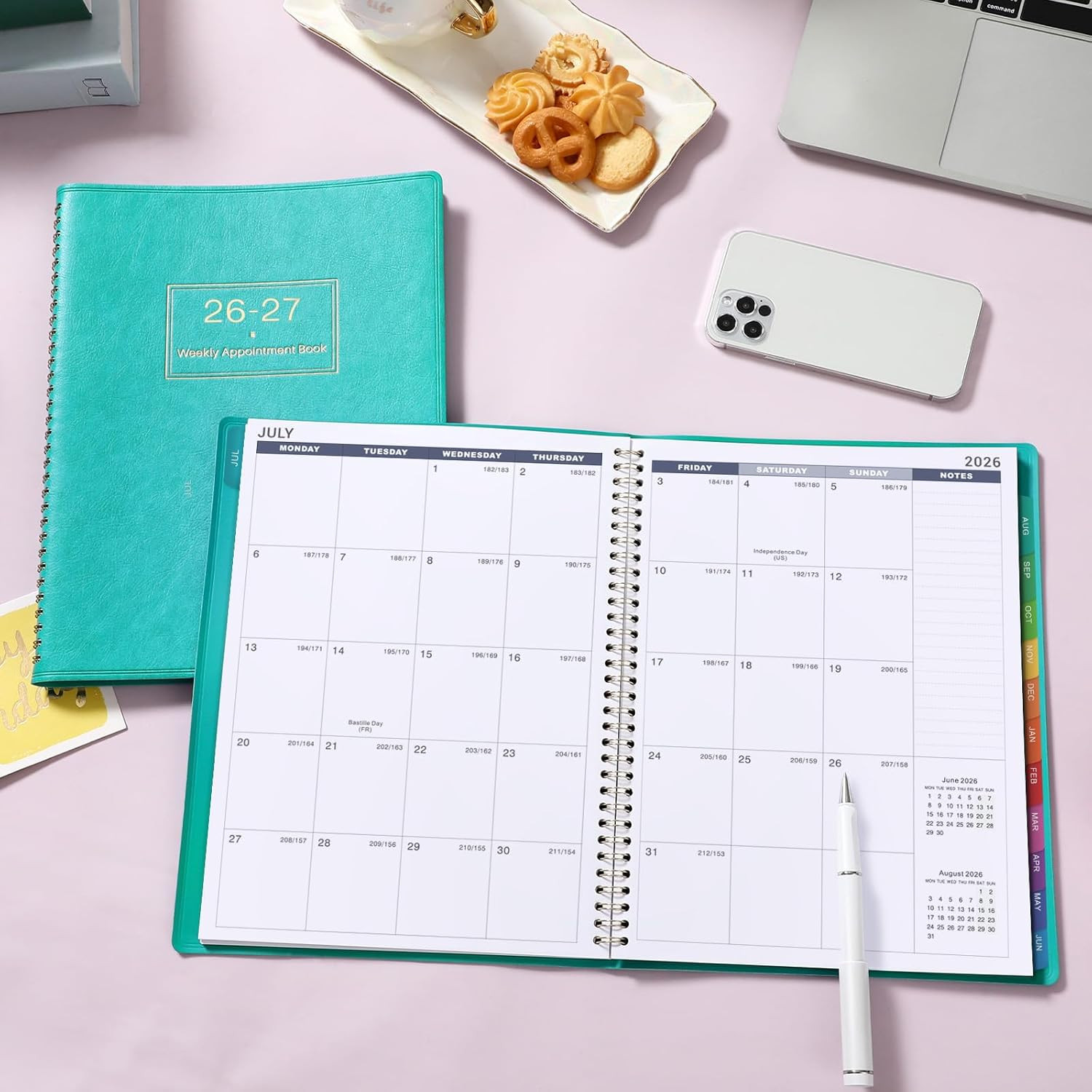 Weekly Appointment Book & Planner 2026-2027 – Large 2026-2027 Daily Hourly Plann