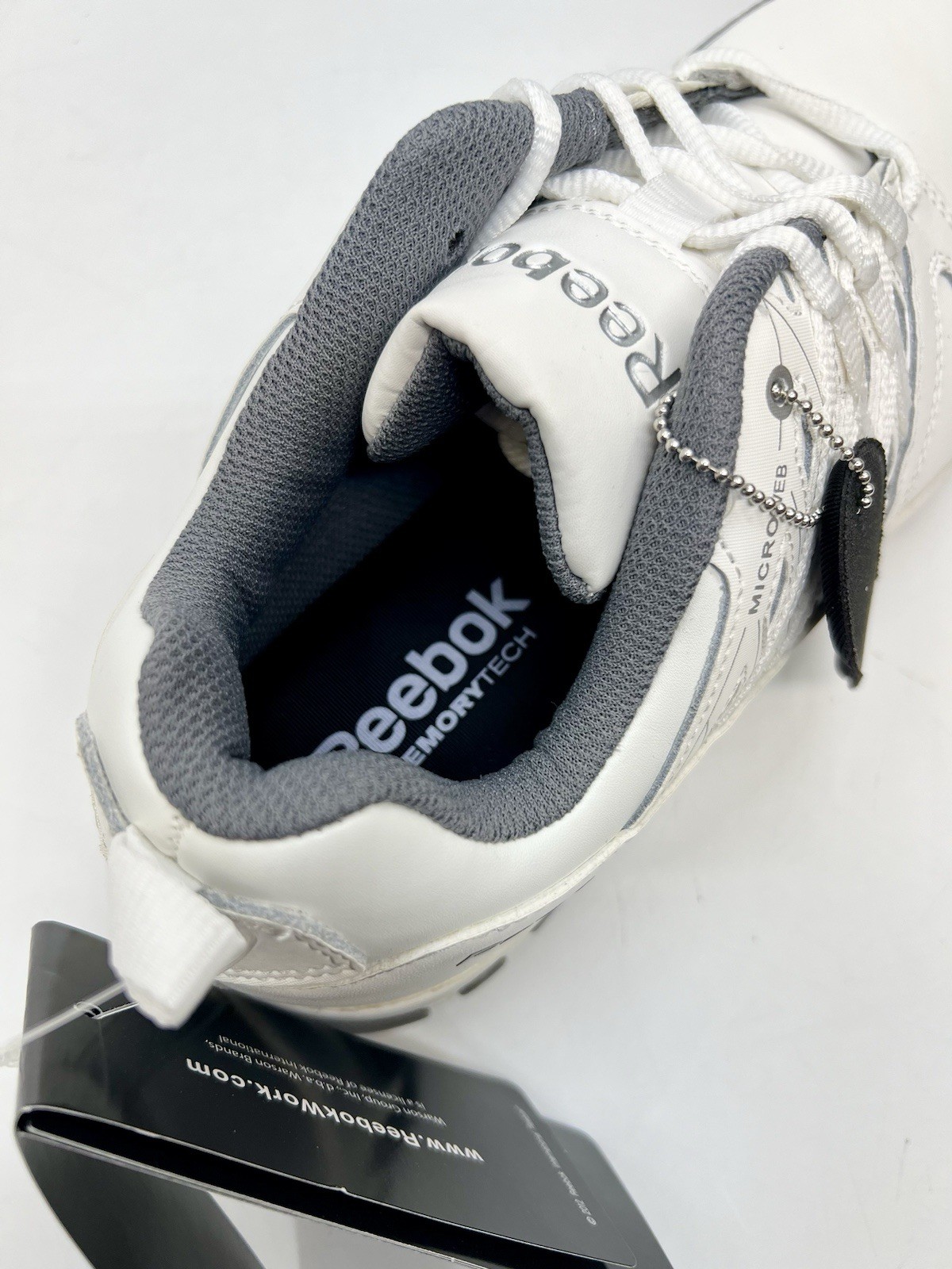 Reebok Work Sublite Soft Toe Athletic / Work Shoe White/Grey RB4442 Size 11