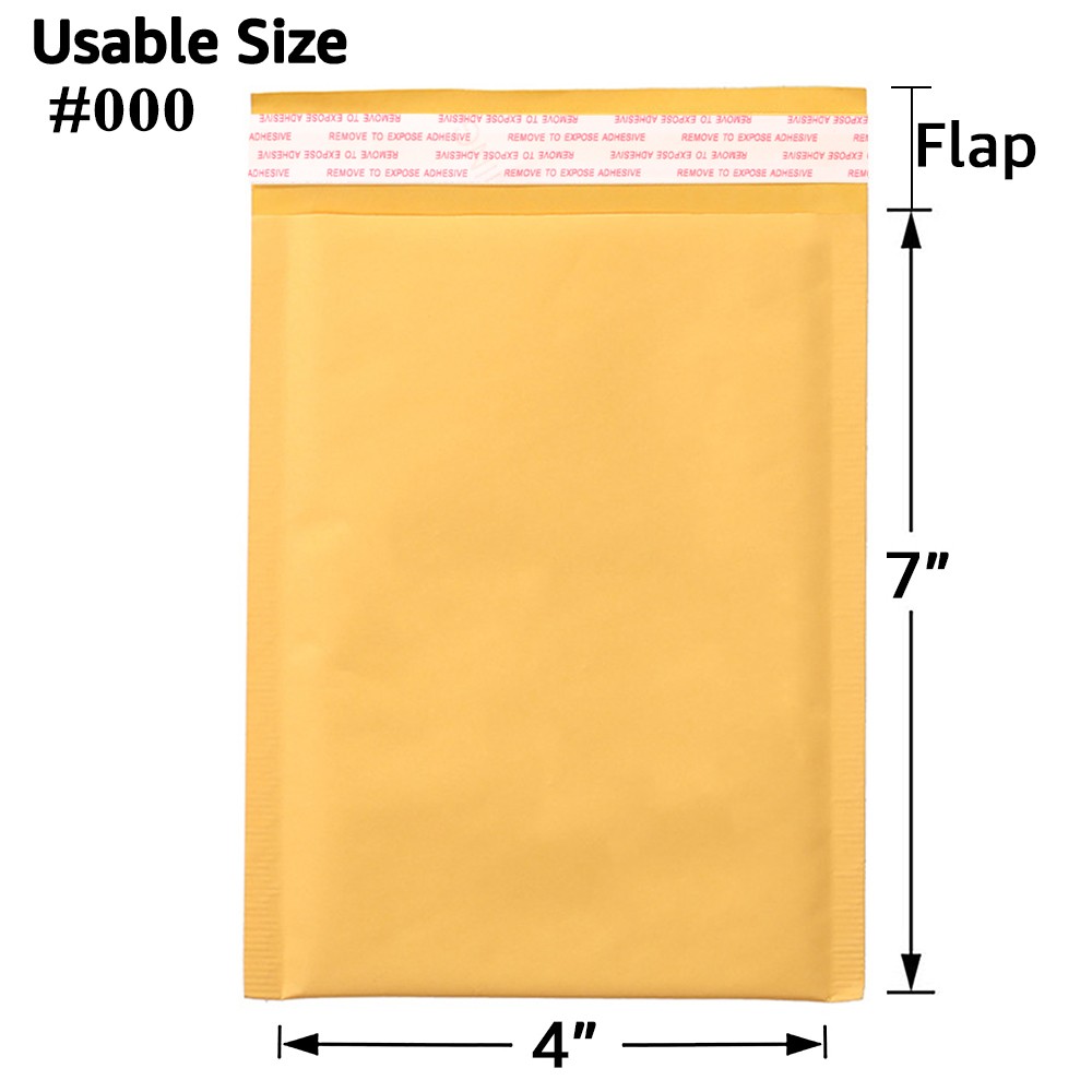 25-100Kraft Bubble Mailers Durable Waterproof Padded Envelopes for Safe Shipping
