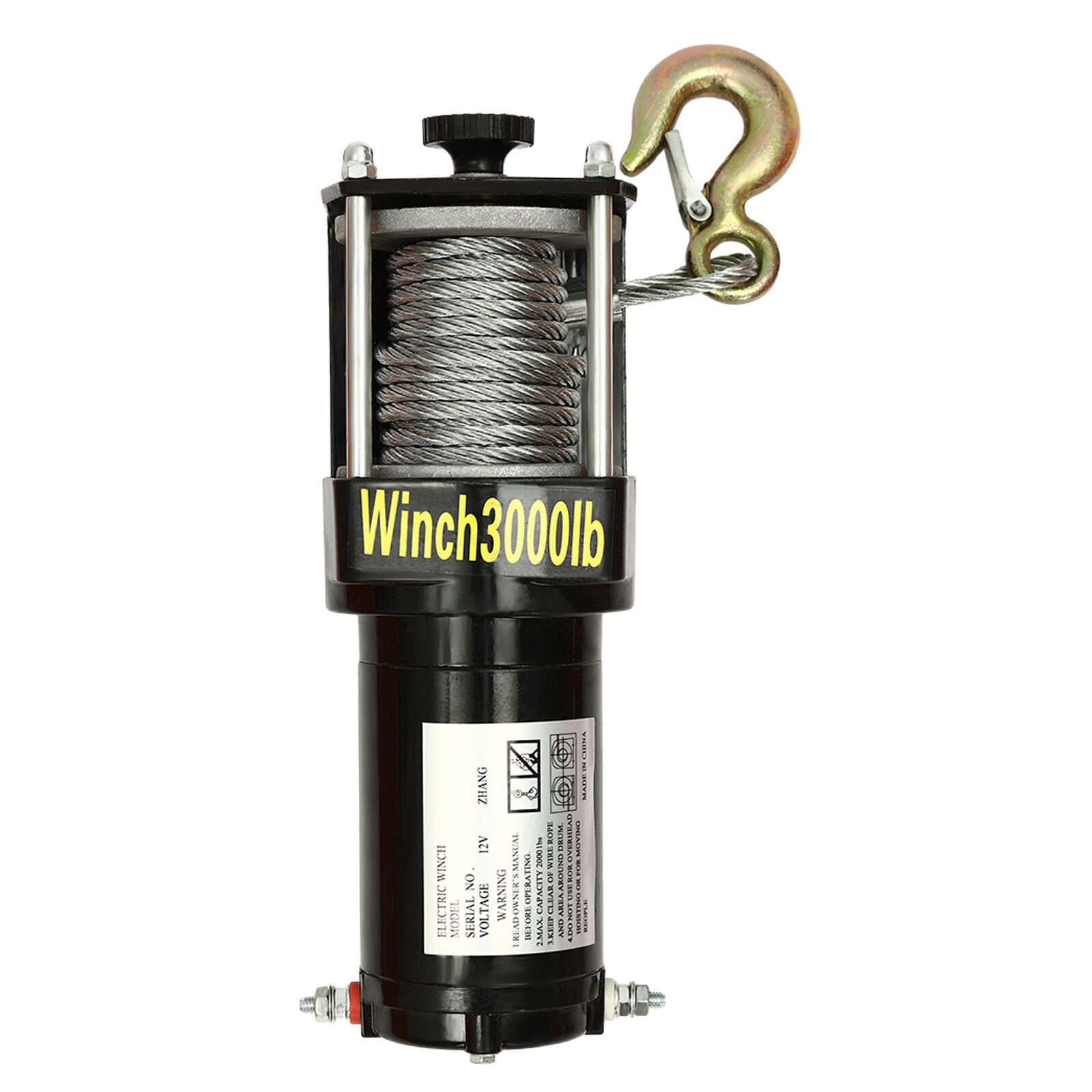 1100LB Truck-Mounted Crane Hoist w/ 12V Electric Winch Pickup Truck Jib Cranes