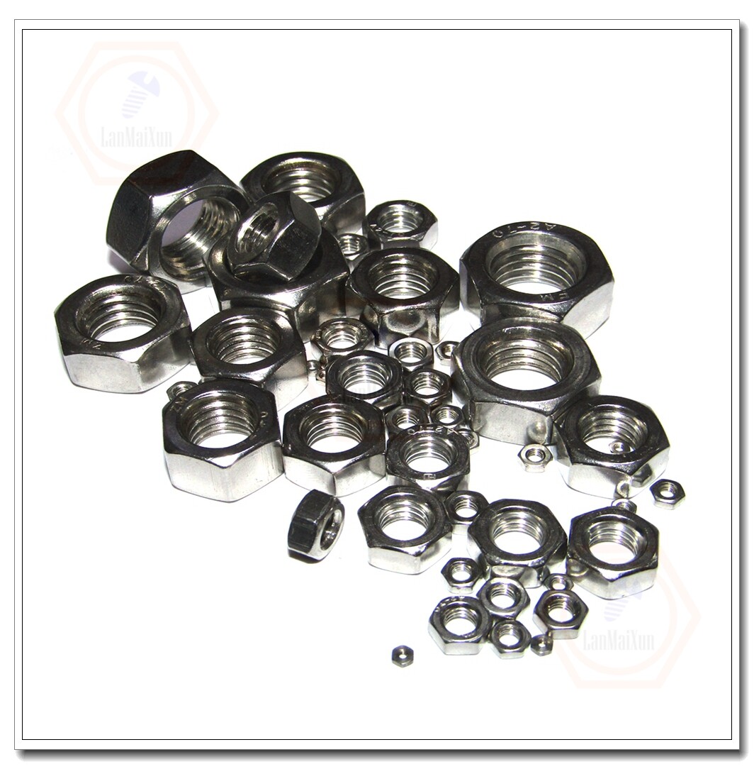 Stainless Steel Hex Nuts Hex Nut cap M1 M1.2 M1.4 M1.6 M2 M2.5 M3 M4 M5 To M64