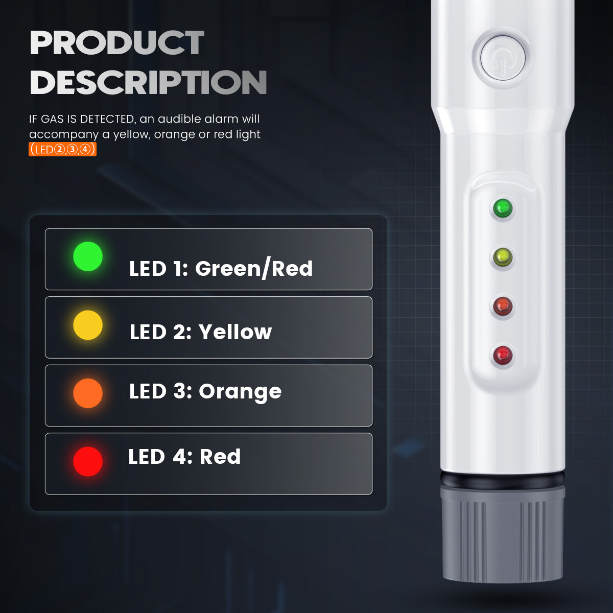 Gas Leak Detector Pen Locate Combustible Sources Car Gas Sniffer Test Tools
