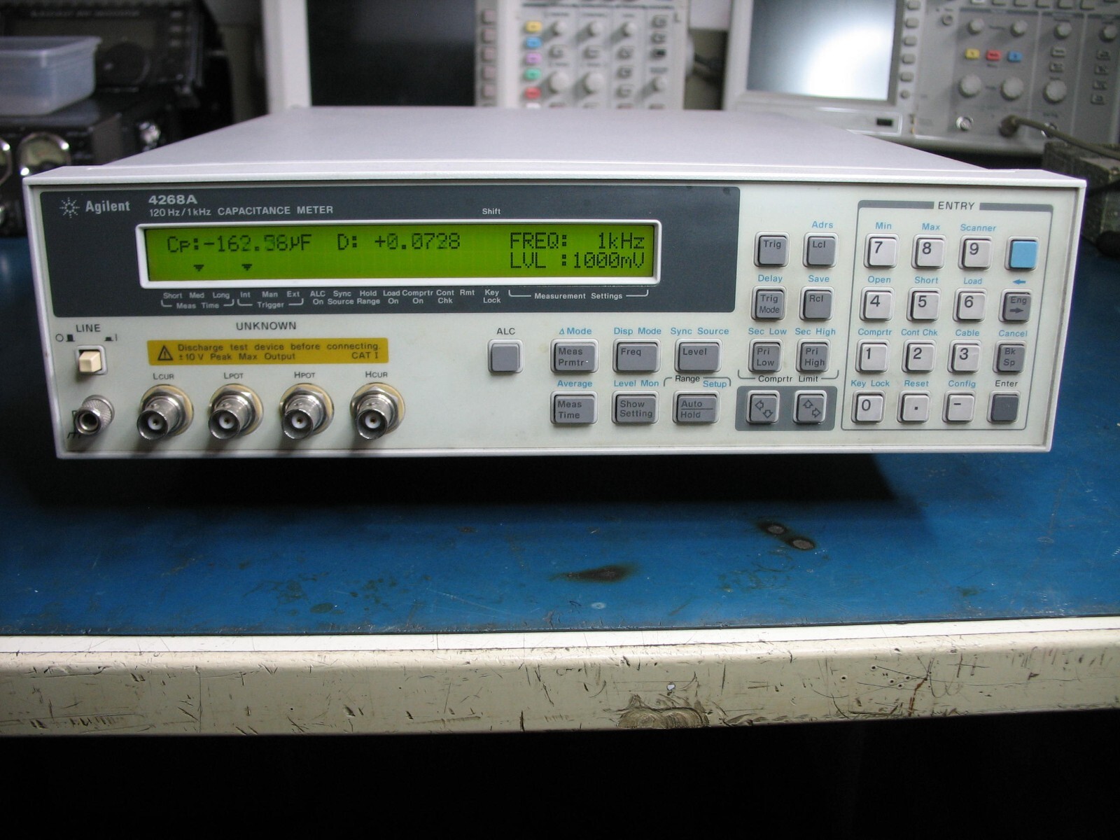 HP Keysight Agilent 4268A 120Hz/1KHz Capacitance Meter