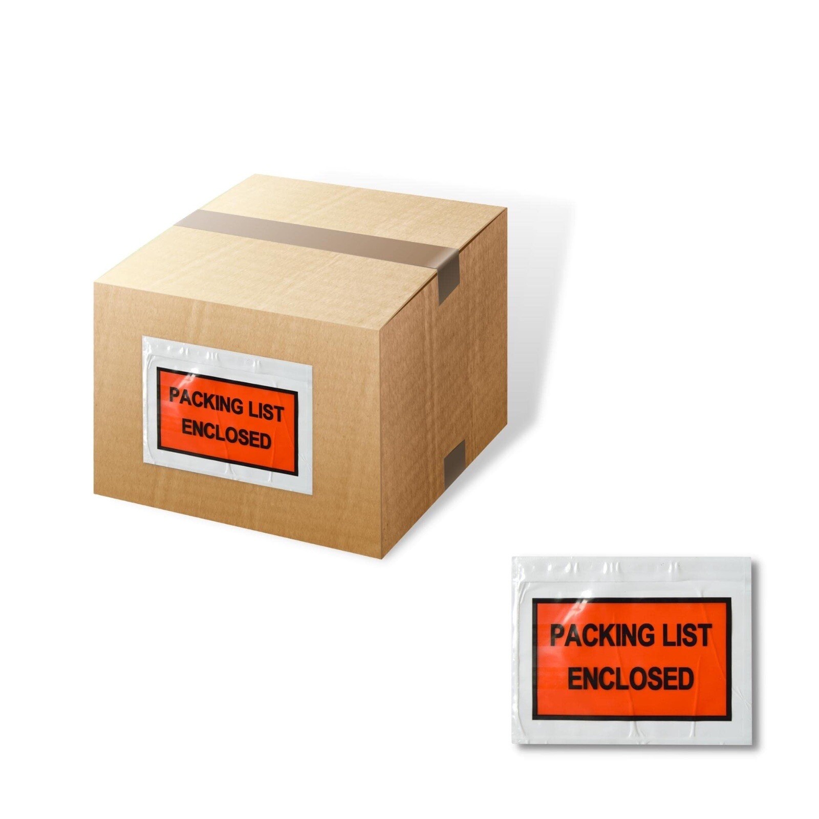 Full Face Shipping Envelope Packing List Enclosed 4.5×5.5 1000/CS