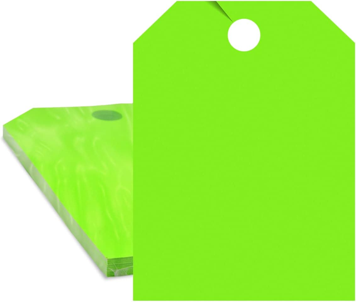 Versa-Tags Car Mirror Hang Tags Blank Jumbo Signs 50 Pack 8.5» X 11.5» Printer
