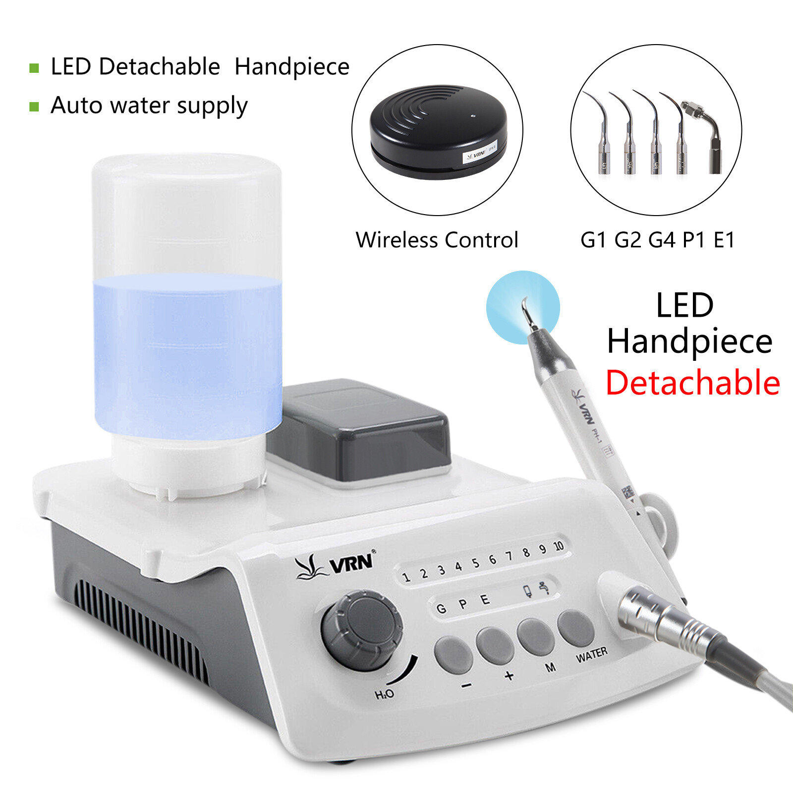 Dental Ultrasonic Piezo Scaler LED Handpiece VRN / Air Perio Scaler Handpiece SW