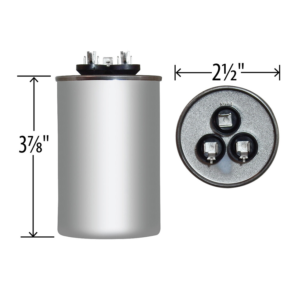 Trane American Standard Capacitor 30/7.5 uf MFD 440 volt CPT-0692 CPT00692