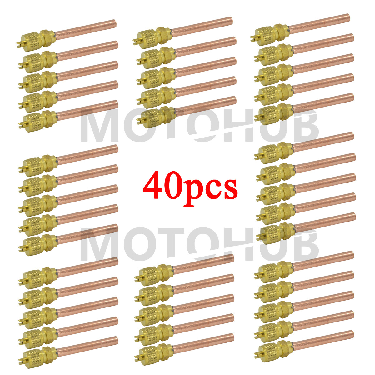 40x Service/Access Valve 1/4″ SAE *1/4″ OD *2.75″ Stem Core AC Refrigeration Kit