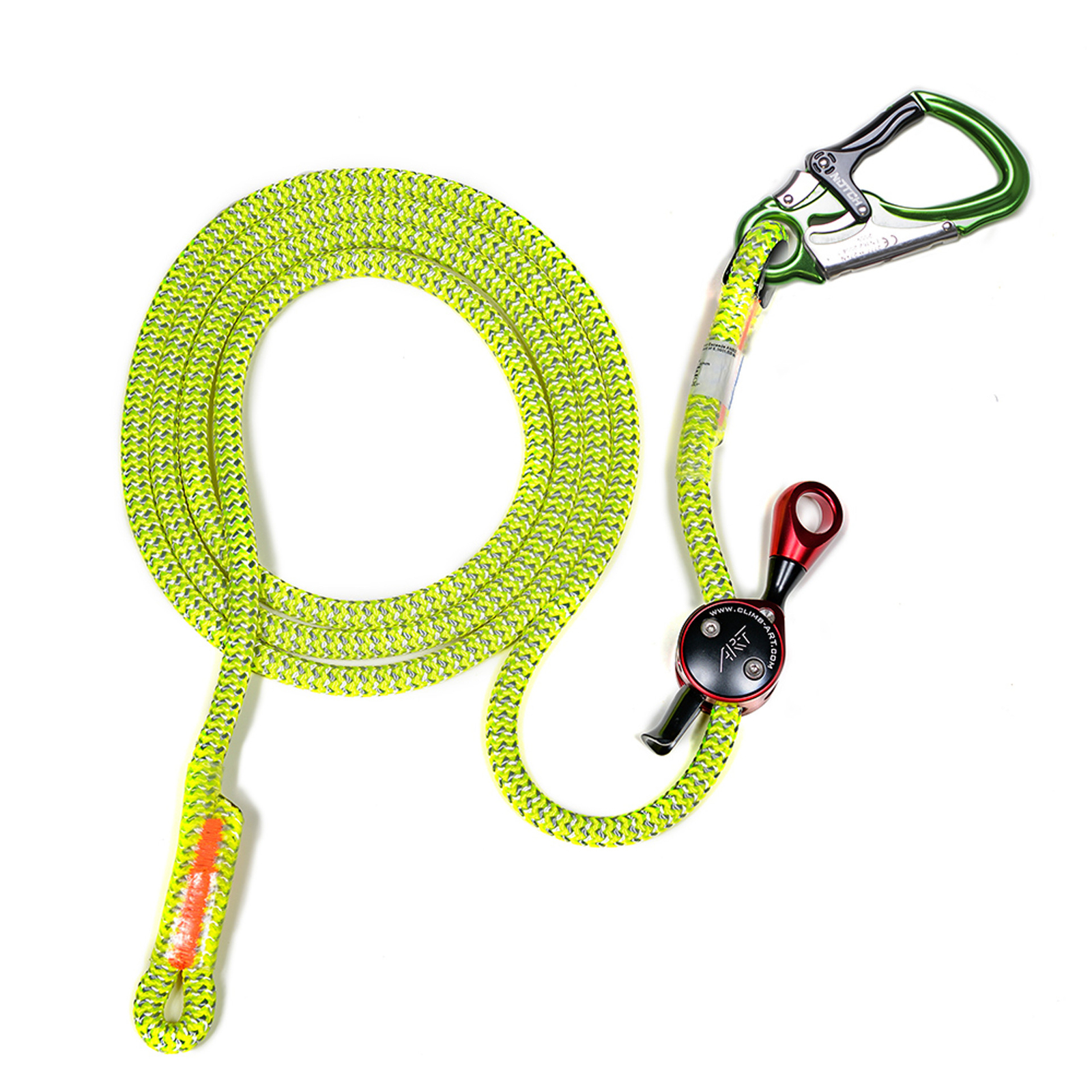 8FT -10FT & 12FT X 7/16″ NOTCH LAVA ROPE LANYARD W/ ART SWIVEL POSITIONER