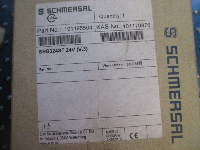 NEW SCHMERSAL SAFETY RELAY SRB324ST 24V (V.3) 101195504