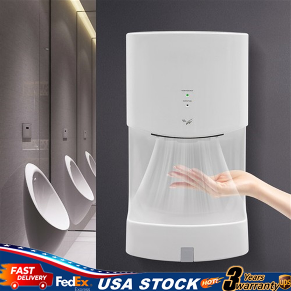 1000W Automatic Wall Mounted Hand Dryer Electric Jet Hand Dryer with Drip Tray