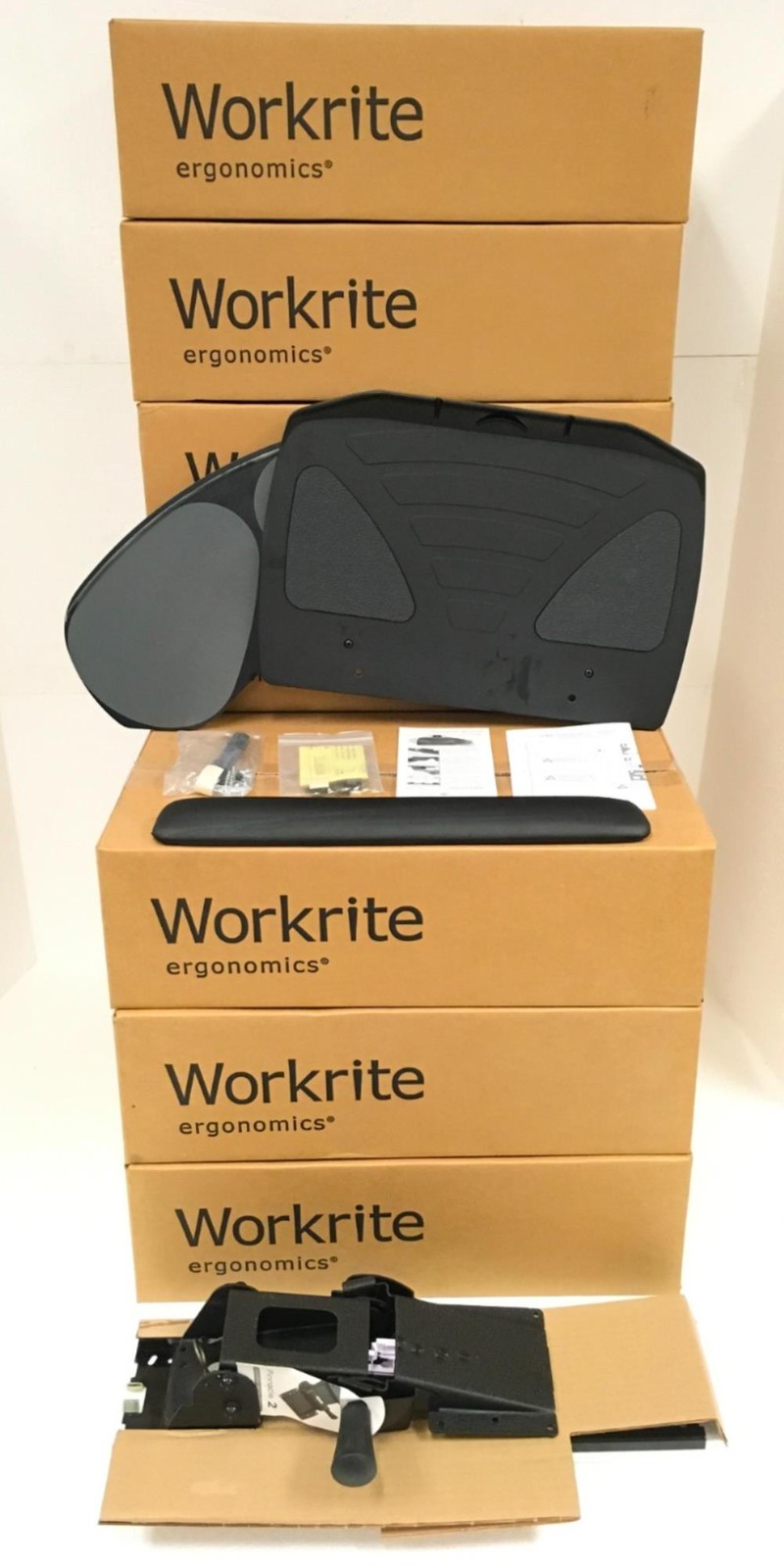 NEW WorkRite 2118-22J Adjustable Ergonomic Desk Banana KeyBoard 22″ and Mouse
