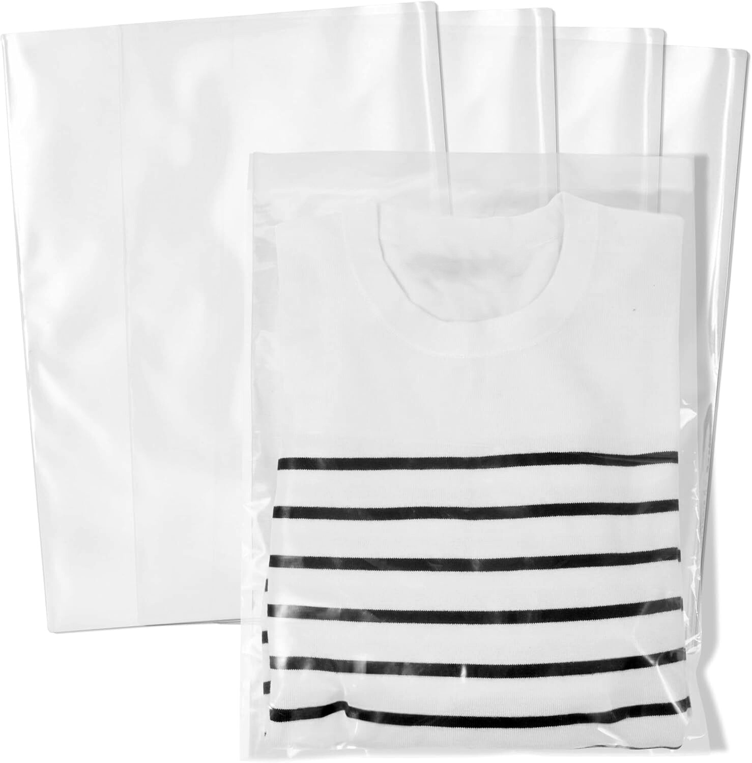 1000 Pieces 12″ x 18″, Poly Bags with Top Opening for Shipping, 1 Mil