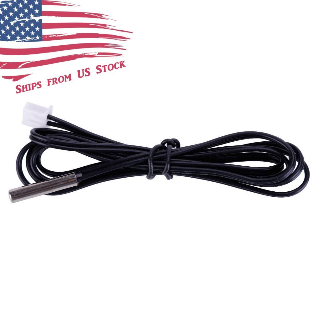 NTC Thermistor Temperature Sensor Probe 10K 1% 3950 Waterproof 1M Length US
