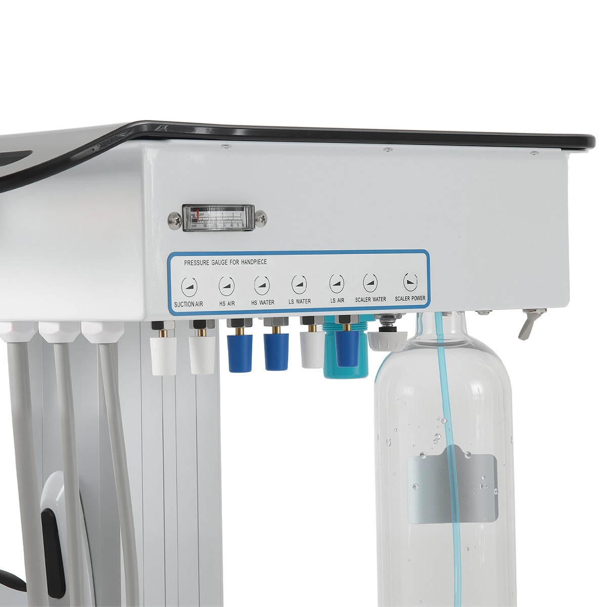 Dental Mobile Delivery Unit with electric lift Curing Light Scaler/Folding Chair