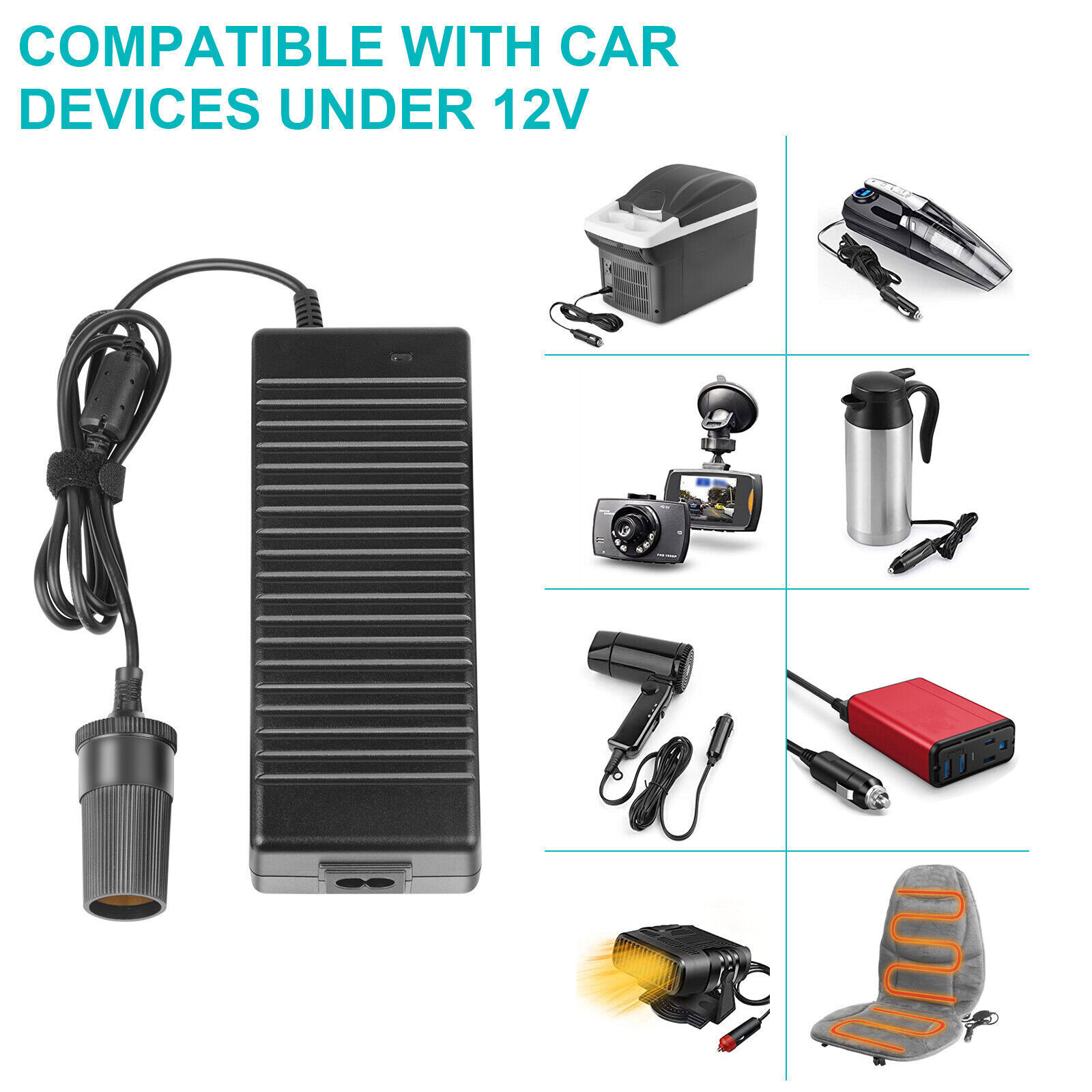 AC to DC Converter 110V to 12V DC 60W/120W Power Supply Car Adapter Transformer